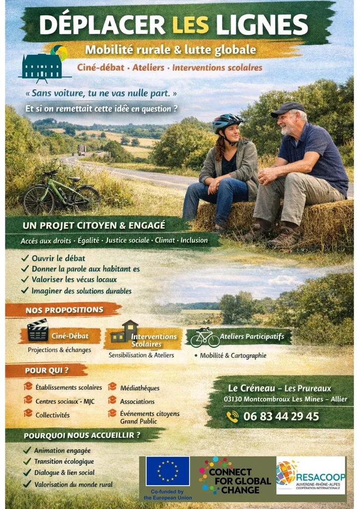 Affiche Déplacer les lignes - présentation du projet